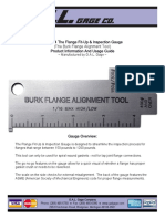 Cat 34 the Flange Fit-Up Inspection Gauge Directions