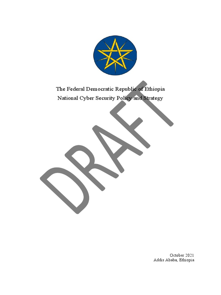 Ethiopia National Cyber Security Strategy | PDF | Security | Computer ...