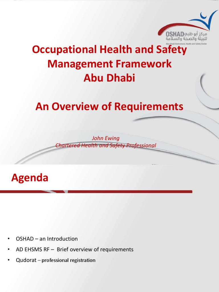 Silo - Tips - Occupational Health and Safety Management Framework Abu ...