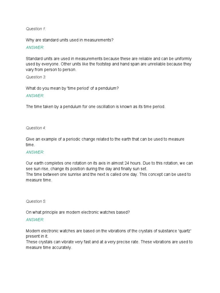 Motion and Time - Grade -7 | PDF | Time | Speed