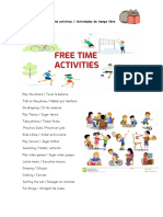 Topic / Tema: Free Time Activities / Actividades de Tiempo Libre