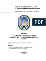 "Fallas Del Diseño Del Puente Solidaridad y El Nuevo Rediseño Del Puente" - Versión 3