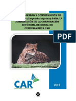 Plan de Manejo Y Conservación de LA ONCILLA (Leopardus Tigrinus) PARA LA Jurisdicción de La Corporación Autónoma Regional de Cundinamarca Car