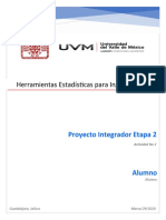 Herramientas Estadísticas para Ingeniería: Proyecto Integrador Etapa 2