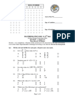 Mathematics SSC-I (3rd Set)