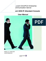 Alcatel-Lucent 4059 IP Attendant Console User Manual