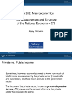 Econ 202: Macroeconomics The Measurement and Structure of The National Economy - 2/3