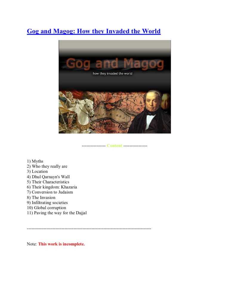 Gog and Magog PDF Religion And Belief Bible