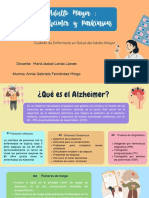 Cuidado del adulto mayor con Alzheimer y Parkinson