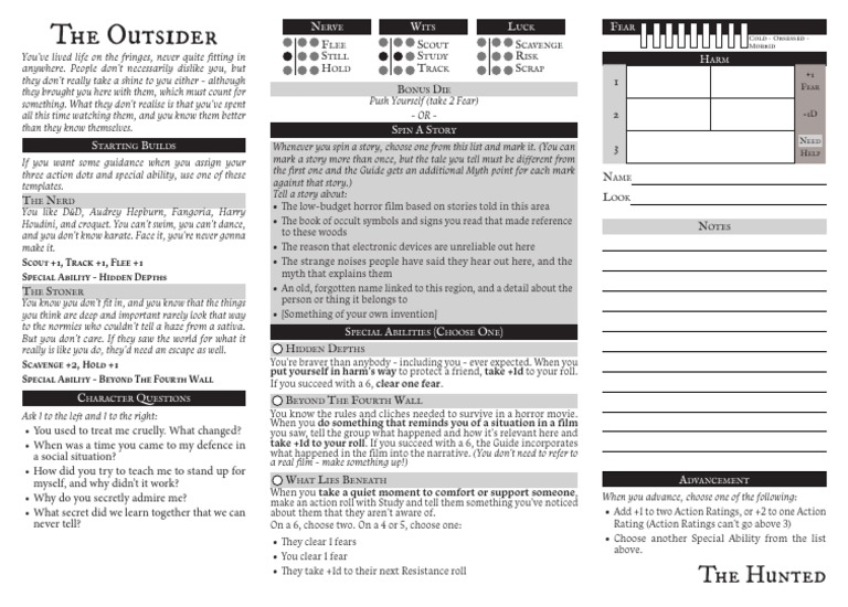 TheHunted Outsider Playbook PDF