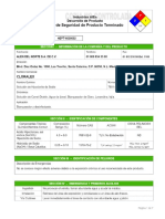 Hoja de Seguridad Blanqueador y Desinfectante Cloralex