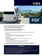 Grenzversicherung Europa Pkw-Camper de