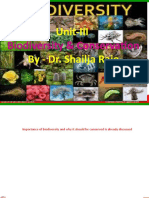 Unit-III by - Dr. Shailja Raje: Biodiversity & Conservation