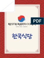 Menú Oficial 2022 - Restaurante Corea