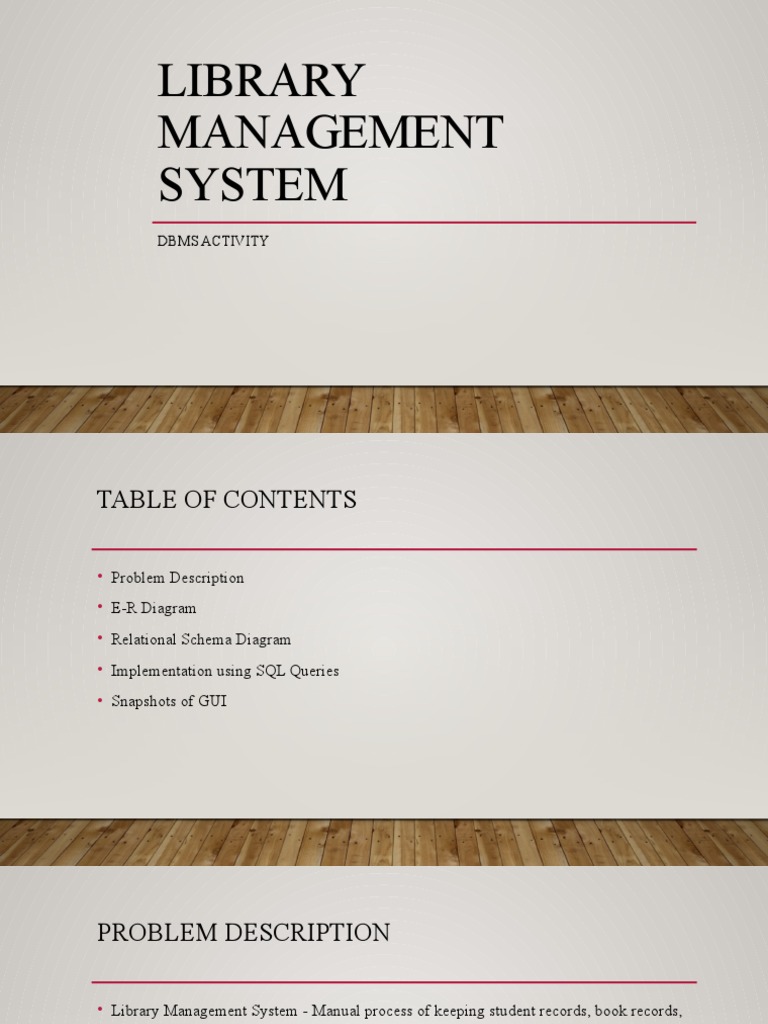 Library Management System | PDF | Databases | Relational Model