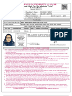 Aligarh Muslim University, Aligarh: Provisional Admit Card For Admission Test of B. Com. (Hons.)