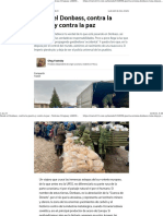 Desde El Donbass, Contra La Guerra y Contra La Paz - Noticias Uruguay, LARED21 Diario Digital