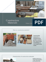 Construction Materials: William A. Quelix