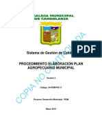 Elaboracion Plan Agropecuario Municipal