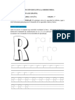 Clase Demostrativa Español Grado 1°