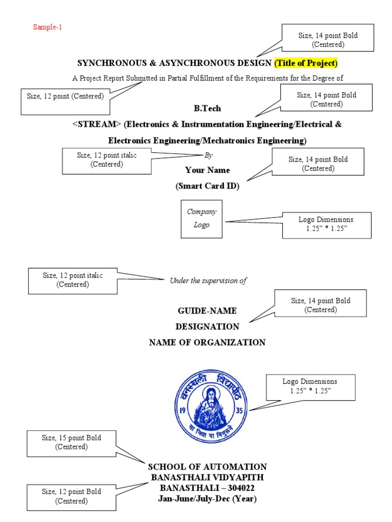 Specimen Report PDF Engineering Electrical Engineering