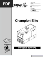 Download Champion ELITE Owners Manual by Hobart Welding Products SN58111563 doc pdf