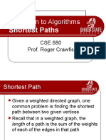 Introduction To Algorithms: Shortest Paths