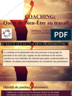 LE COACHING - Quête de Bien-Être Au Travail