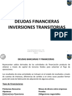 DEUDAS FINANCIERAS E INVERSIONES TRANSITORIAS Profesores: JUAN C. GORDICZ / DORA M.PALMIERI