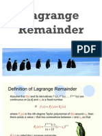 71) 11.8a Lagrange Remainder