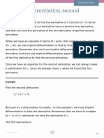 10.1 Implicit Differentiation Second Derivatives PDF