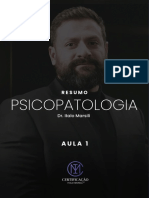 Aula I - Psicopatologia