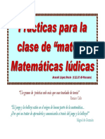 Prácticas para La Clase de Mates. Matemáticas Lúdicas