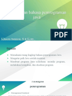 Pengenalan Bahasa Pemrograman Java