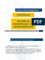 Teoria de Campos Electromagneticos - Capitulo II - Sistema de Coordenadas y Su Transformacion