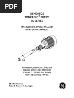 Osmonics Tonkaflo Pumps Ss Series: Installation, Operation, and Maintenance Manual