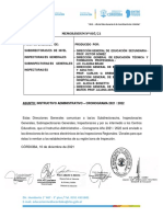 Instructivo Administrativo Memo 2021 - 2022