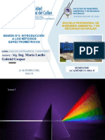 Sesión Nº3 Introducción A La Espectrometría