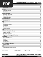 Download Song List by Artist BIG by GirlFromSeven_11 SN58114003 doc pdf