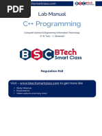 C++ Programming Lab Manual R18 JNTUH