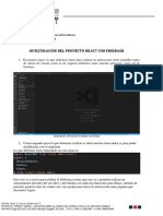 Investigación Del Proyecto React Con Firebase