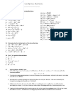 Differentiation Exercises