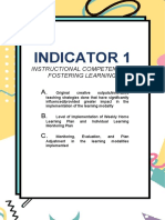 Indicator 1: A. B. C. D