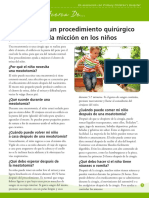 Meatotomy A Surgical Procedure To Correct Urination in Boys (Let's Talk About... Pediatric Brochure) Spanish