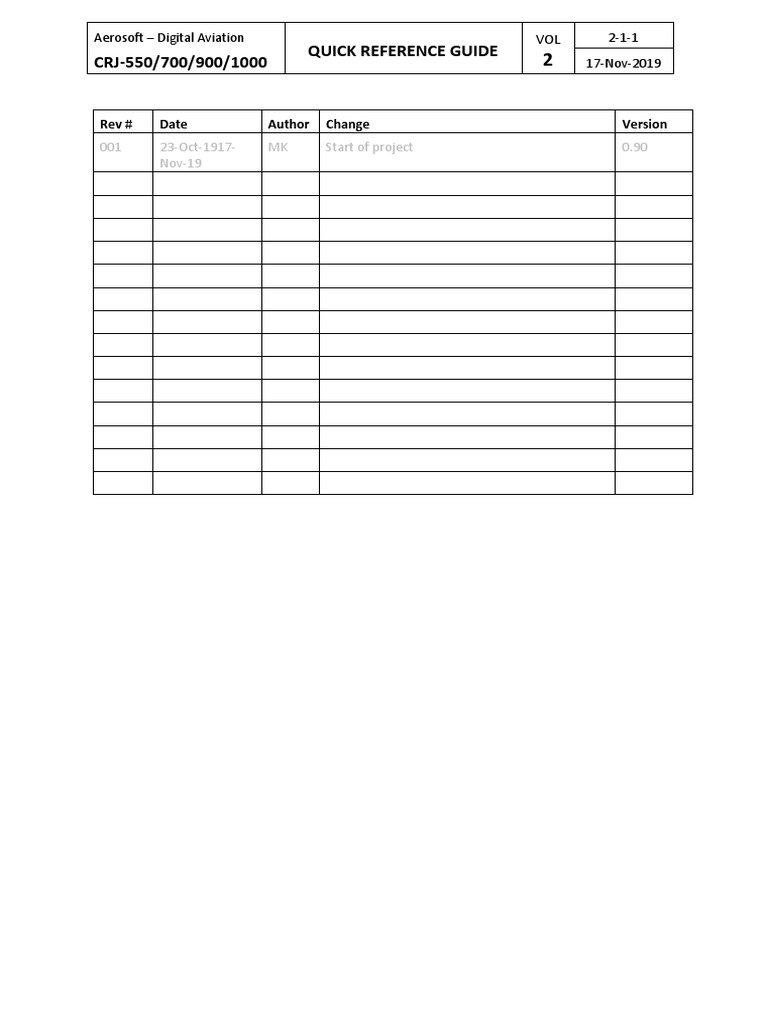 Vol2 Quick Reference Guide PDF Aerospace Engineering Aeronautics