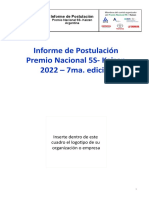 Informe de Postulación Al Premio Nacional 5S - Kaizen