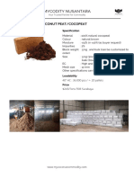 Cocopeat Specification 2021