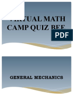 Virtual Math Camp Group Relay Quiz Bee