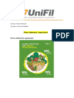 Plano alimentar vegetariano completo e saudável