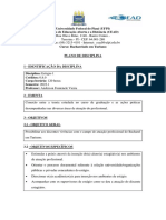 Plano de Disciplina Turismo Ufpi Cead